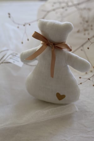 Image of Mini ours décoratif en lin