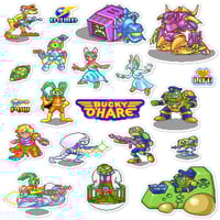 Image 1 of Bucky O'Hare Arcade Sticker/Magnet Sets (20 Pieces)