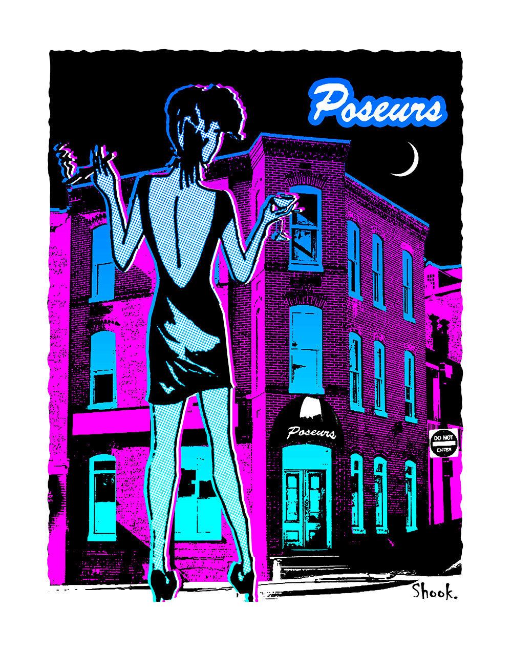 Poseurs Georgetown Art Print (Multi-size options)