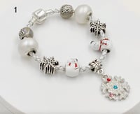 Image 1 of Christmas charm bracelets