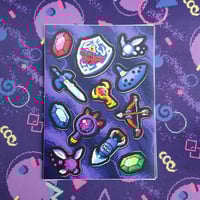 Hero's Inventory Sticker Sheet