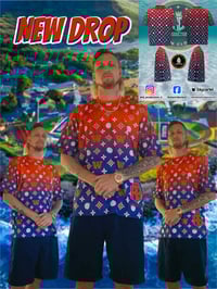 Image 1 of W Red/Blue Fashion Shirt 