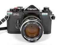 Image 2 of Canon F-1 35mm SLR Film Camera with FL 55mm F1.2 lens #1648 TESTED *US SELLER*