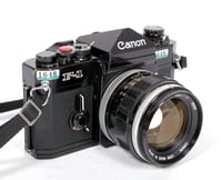 Image 1 of Canon F-1 35mm SLR Film Camera with FL 55mm F1.2 lens #1648 TESTED *US SELLER*