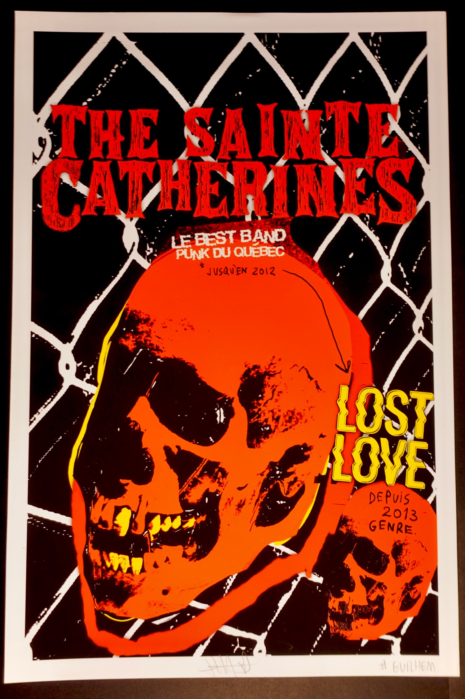 Image de The Sainte Catherines x Lost Love - Best Band du Quebec Art Print (Large) LAST ONE!