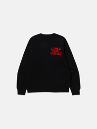 Image 1 of GIRLS ARE DRUGS® SWEATSHIRTS - BLACK / RED