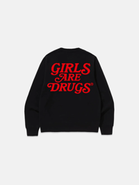 Image 2 of GIRLS ARE DRUGS® SWEATSHIRTS - BLACK / RED