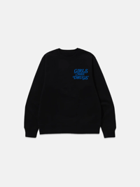 Image 1 of GIRLS ARE DRUGS® SWEATSHIRTS - BLACK / ROYAL