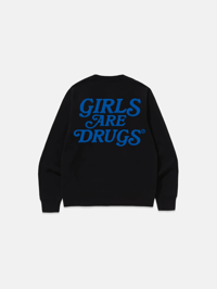 Image 2 of GIRLS ARE DRUGS® SWEATSHIRTS - BLACK / ROYAL