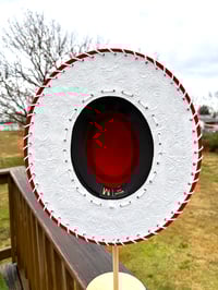 Image 5 of “You’ve Got a Friend” Toy Story Jessie Burned Hat with White Whipstitched Tooled Leather