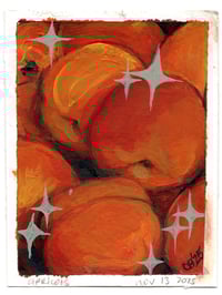 Apricots 1 - Gouache Painting
