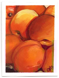 Apricots 2 - Gouache Painting