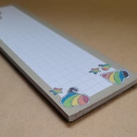 Image 4 of Large NotePad--Swoopy Ghost Pride Rainbow