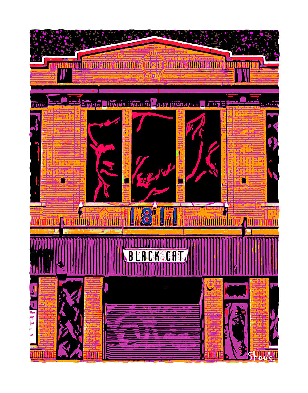 Black Cat DC Art Print (Multi-size options)