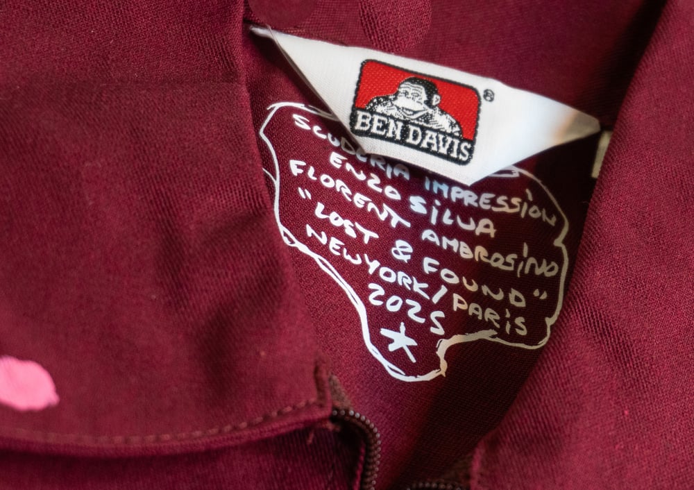 Image of Chemise Ben Davis LOST & FOUND bordeaux