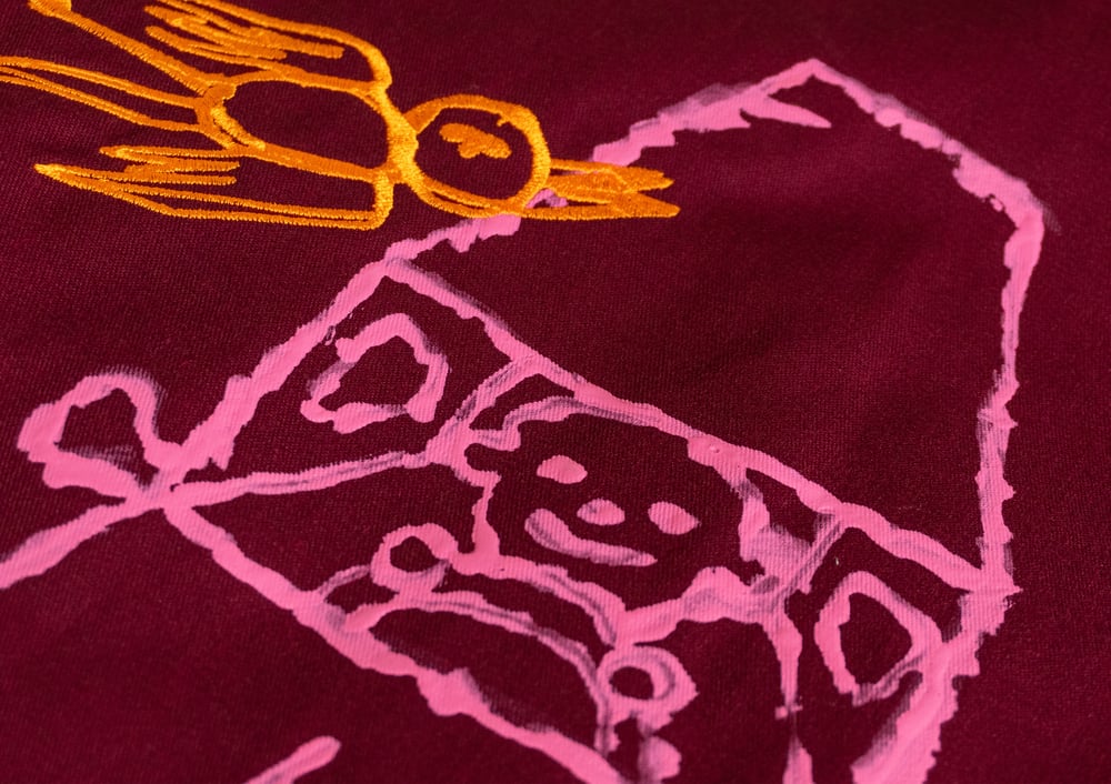 Image of Chemise Ben Davis LOST & FOUND bordeaux