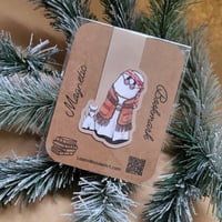 Image 1 of Magnetic Bookmark--Swoopy Ghost in Hippy Outfit