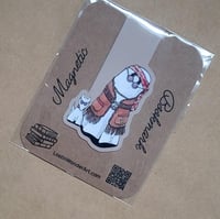 Image 3 of Magnetic Bookmark--Swoopy Ghost in Hippy Outfit