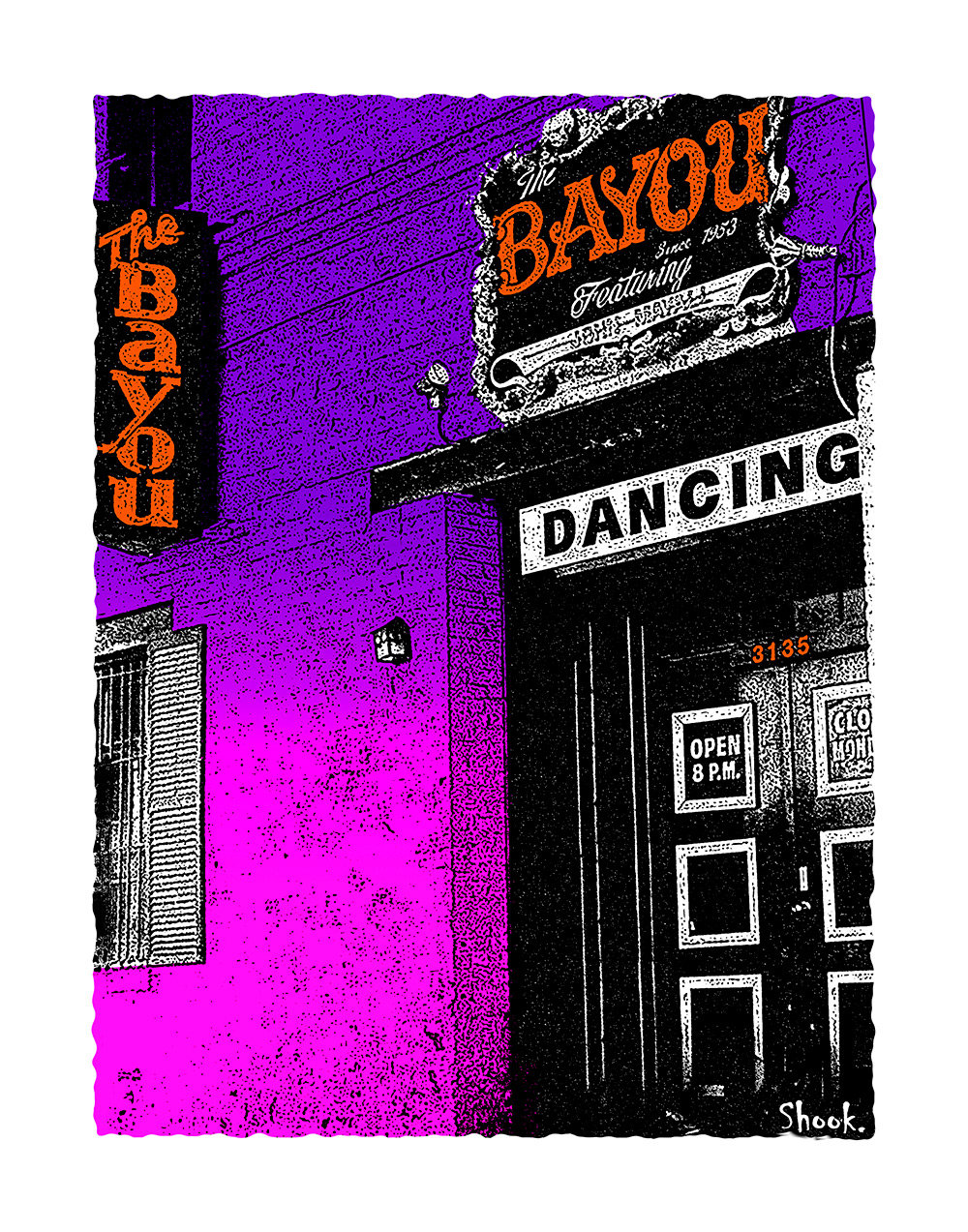 The Bayou, Washington DC Art Print (Multi-size options)