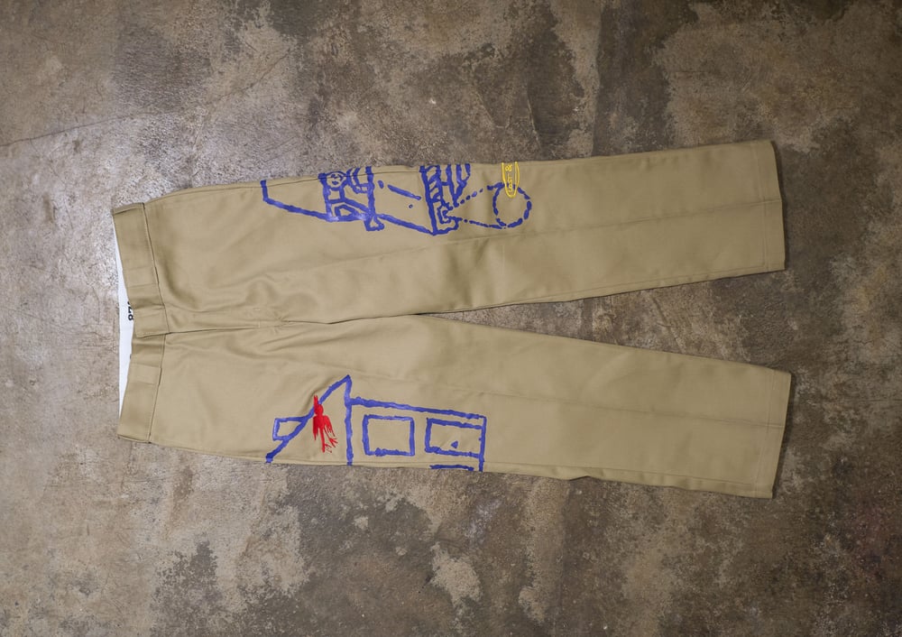Image of Pantalon dickies 874 LOST & FOUND beige