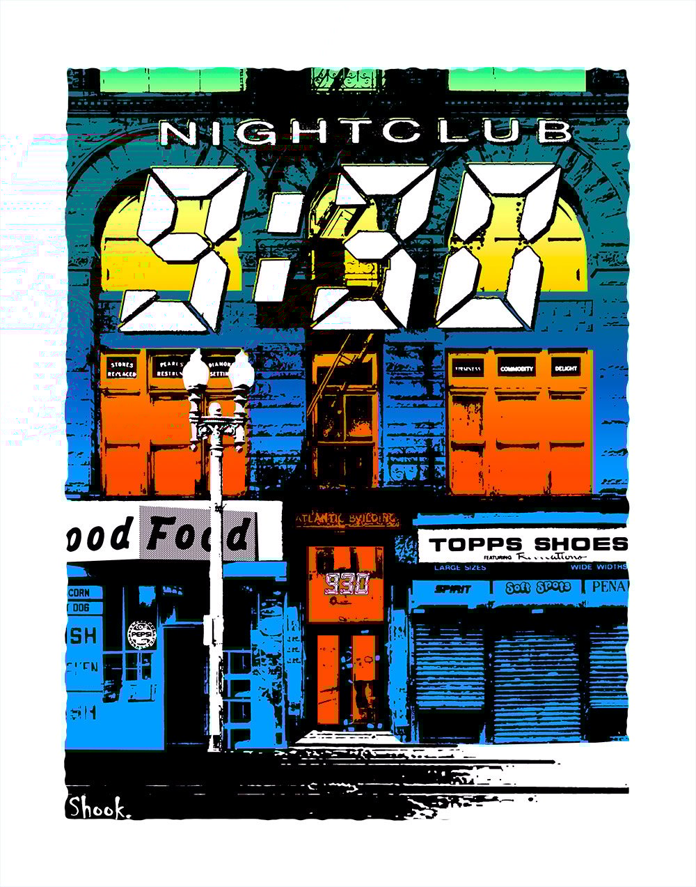 Nightclub 9:30, Washington DC Art Print (Multi-size options)