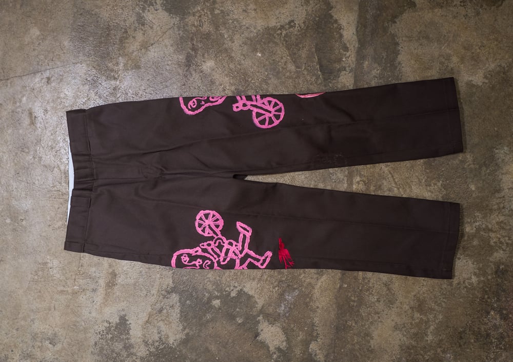 Image of Pantalon Dickies 874 LOST & FOUND marron