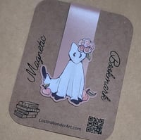 Image 4 of Magnetic Bookmark--Peach Blossom Cat