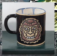 Carved sasquatch mug