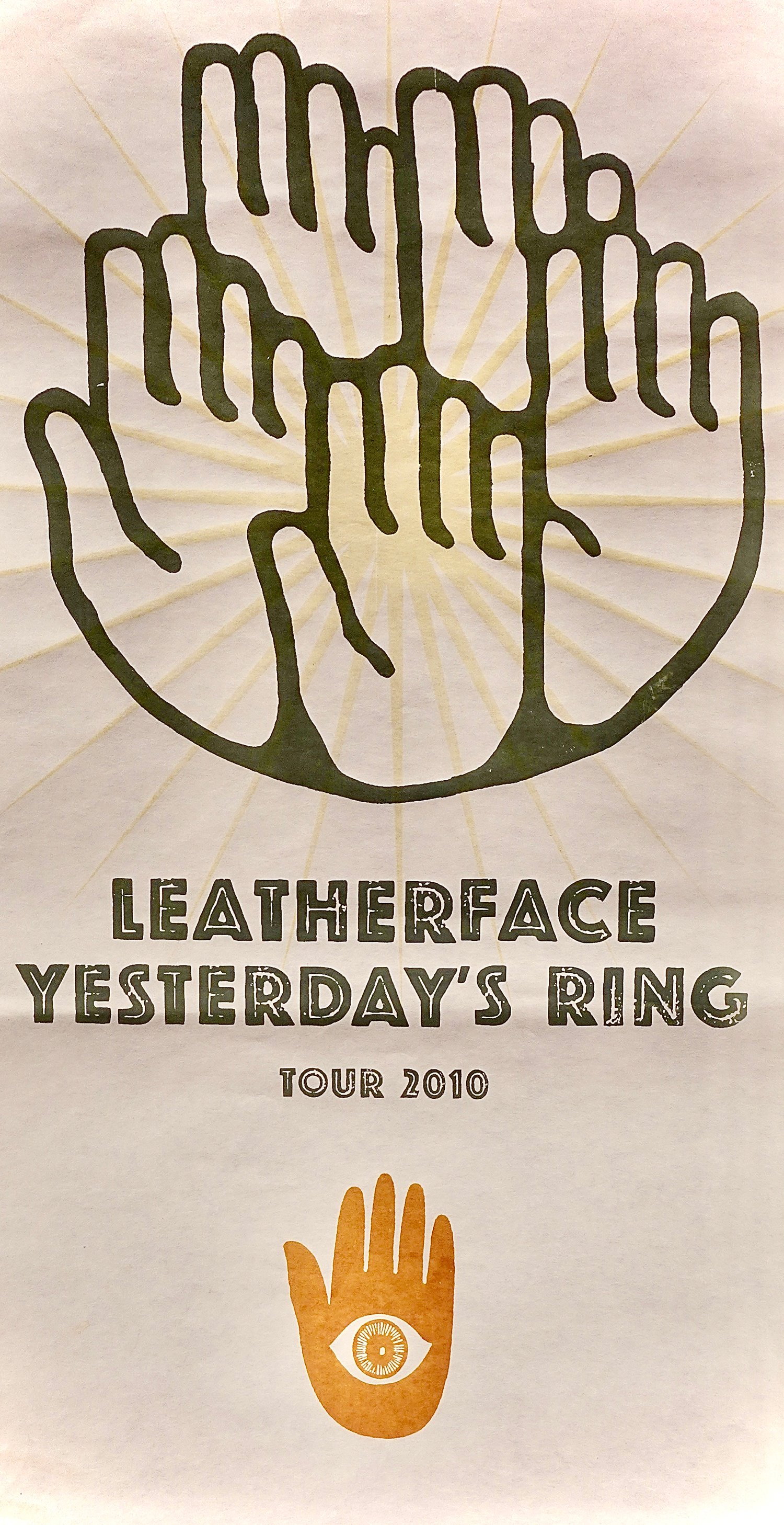 Image of Leatherface x Yesterday's Ring - Tour 2010 (Poster)