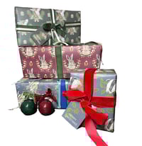 Image 1 of Christmas Gift Wrap Multipack (4 sheets, 4 gift tags, 4 designs)