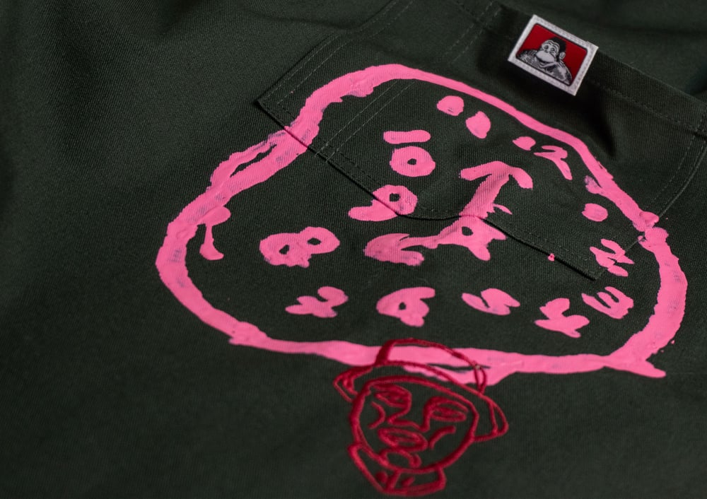 Image of Chemise Ben Davis LOST & FOUND vert forêt