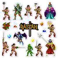 Image 1 of Rastan Arcade Sticker/Magnet Sets (19 Pieces)