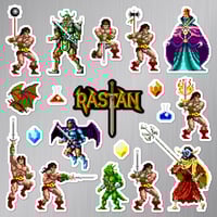 Image 2 of Rastan Arcade Sticker/Magnet Sets (19 Pieces)