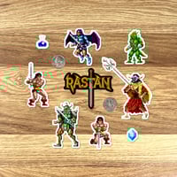 Image 3 of Rastan Arcade Sticker/Magnet Sets (19 Pieces)