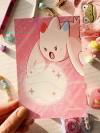 Image 2 of Pink Togekiss Fairy Attack Full Art Mini Art Print 6 x 4 inch