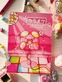 Image 3 of Pink Whismur at Karaoke Full Art Mini Art Print 7 x 5 inch