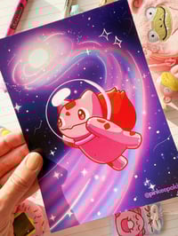 Image 4 of Pink Bulbasaur in Space Full Art Mini Art Print 7 x 5 inch