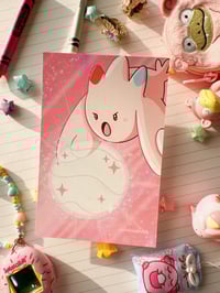 Image 3 of Pink Togekiss Fairy Attack Full Art Mini Art Print 6 x 4 inch