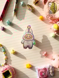 Image 4 of Holographic Luck Labubu Monster Vinyl Sticker