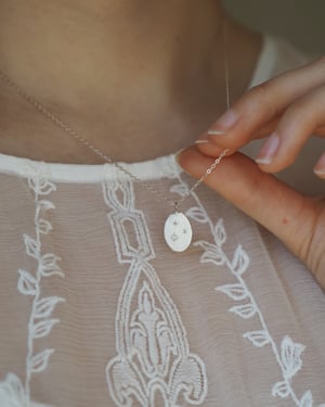 Image of Silver "Hope" necklace