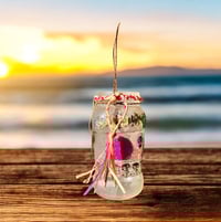 Image 3 of Wildflower Rustic Heart Candle Holder - Large Jar