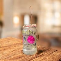 Image 4 of Wildflower Rustic Heart Candle Holder - Large Jar