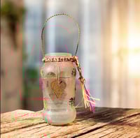 Image 2 of Wildflower Rustic Heart Candle Holder - Large Jar