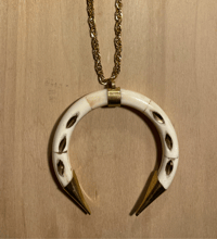 Collana con ciondolo "Luna"bianco