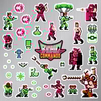 Image 2 of Bionic Commando Sticker/Magnet Sets (37 Pieces)