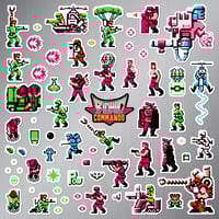 Image 2 of Bionic Commando Sticker/Magnet Sets (65 Pieces)