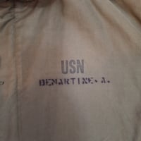 Image 3 of Authentic USN N-1 Deck Jacket w/ ID - Size 48, c. 1940s (#1)