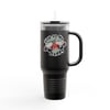 40oz Insulated Travel Mug — 'Step on Me Daddy' Colorful Lantern Fly Design
