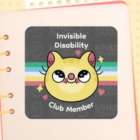 Invisible Disability Club Sticker