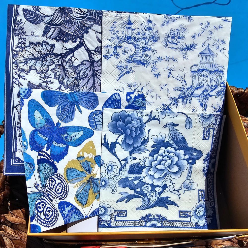 Image of DIY Decoupage Oyster Shell Kit: Coastal Boho Ring Dish Craft